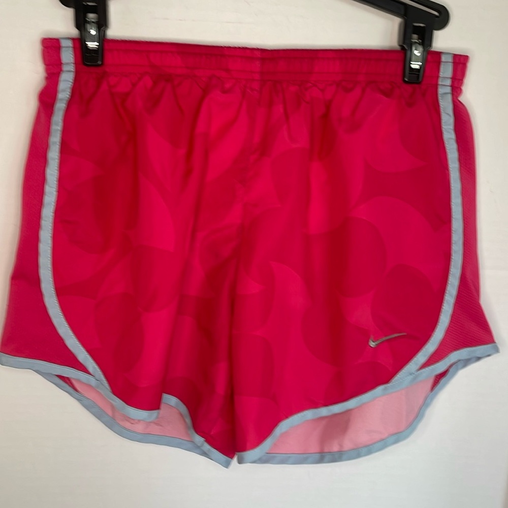 Nike pink & grey dri fit athletic shorts girls size XL